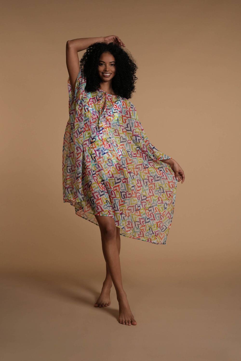 La Petite Robe Di Chiara Boni chiffon-fina printed cover-up Vendite Flash