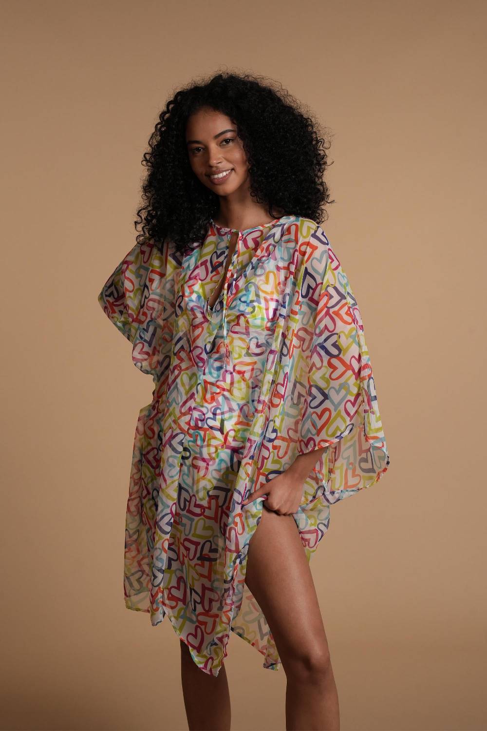 La Petite Robe Di Chiara Boni chiffon-fina printed cover-up Vendite Flash