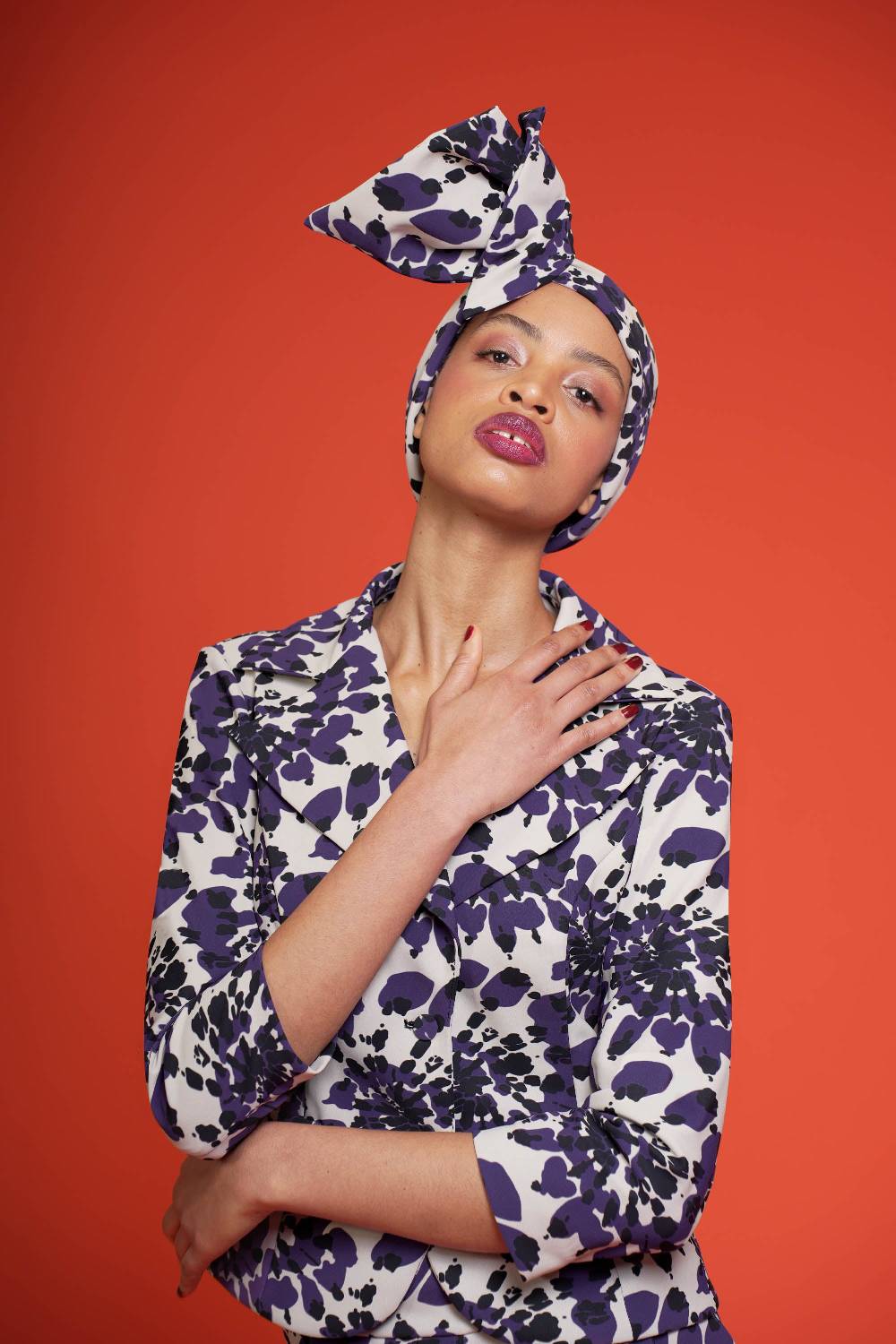 La Petite Robe Di Chiara Boni printed turban Moda