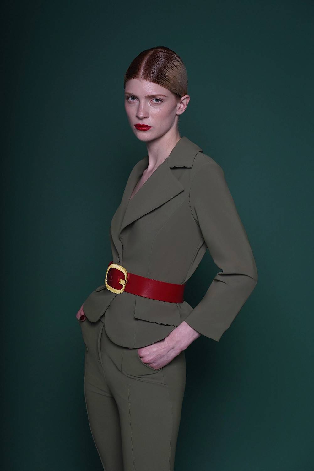 La Petite Robe Di Chiara Boni leather belt with metallic buckle Qualità