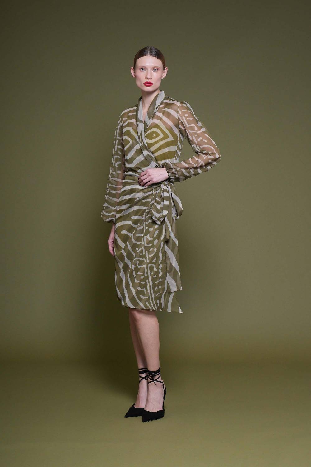 La Petite Robe Di Chiara Boni crizi printed chiffon dress Offerte