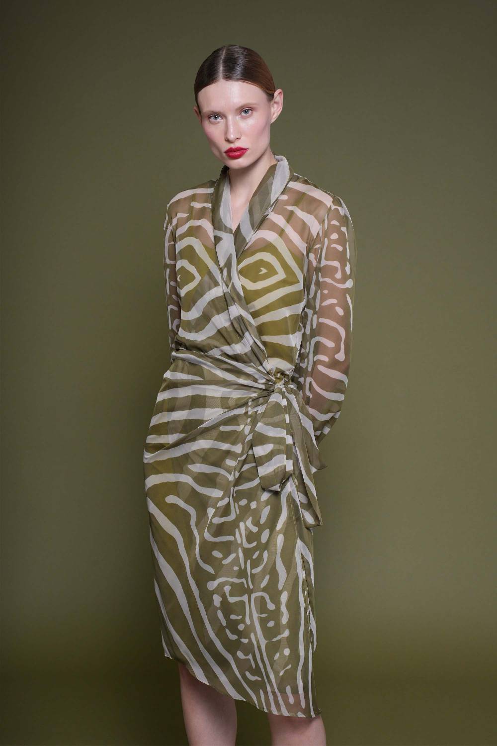 La Petite Robe Di Chiara Boni crizi printed chiffon dress Offerte