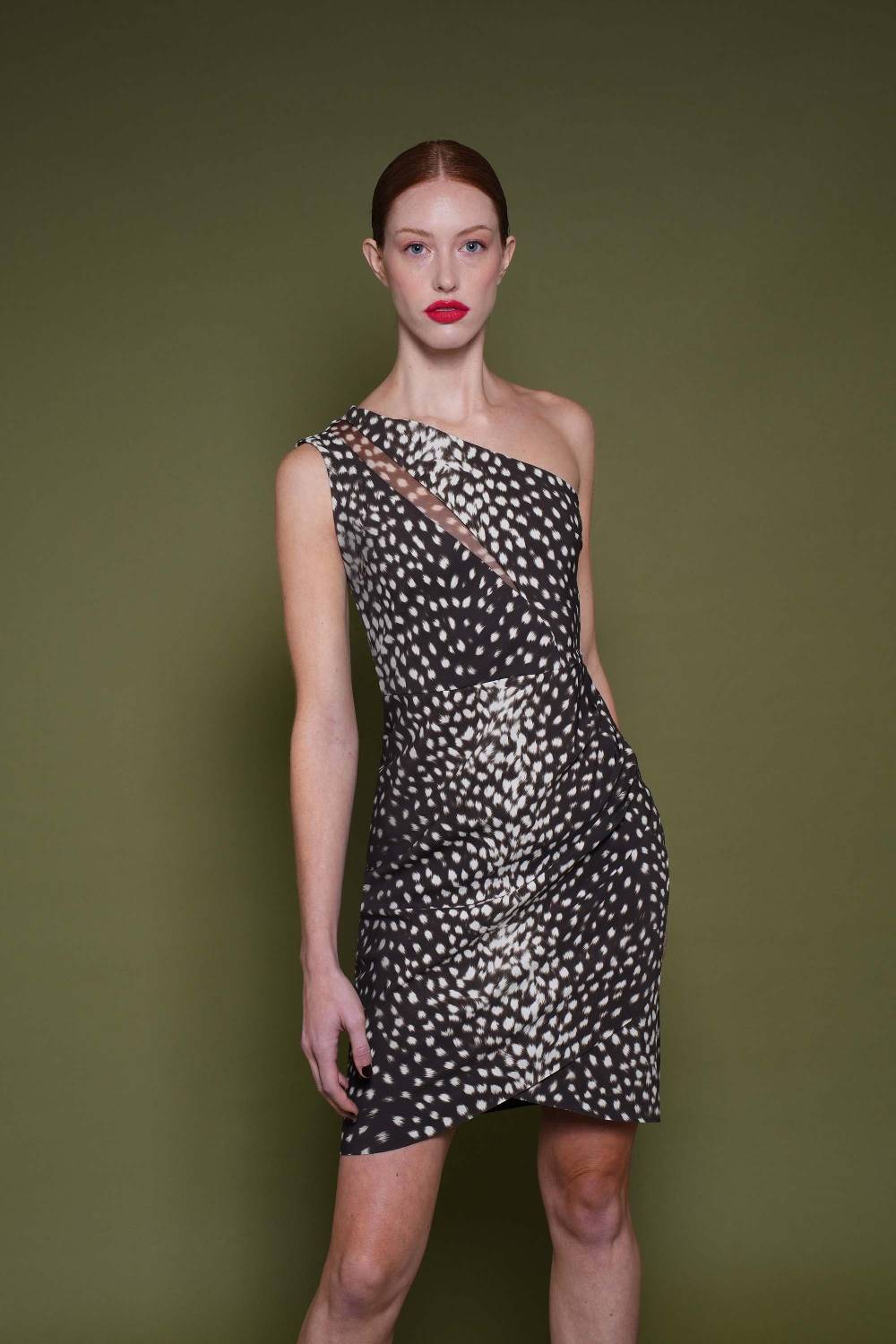La Petite Robe Di Chiara Boni thalia illusion printed dress Vendita Calda