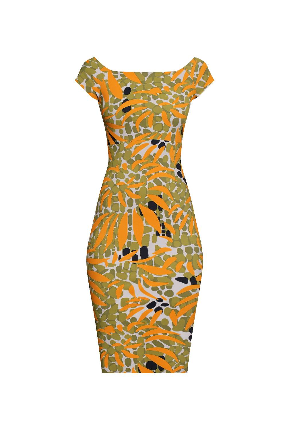 La Petite Robe Di Chiara Boni toffee printed dress Saldi Di Fabbrica