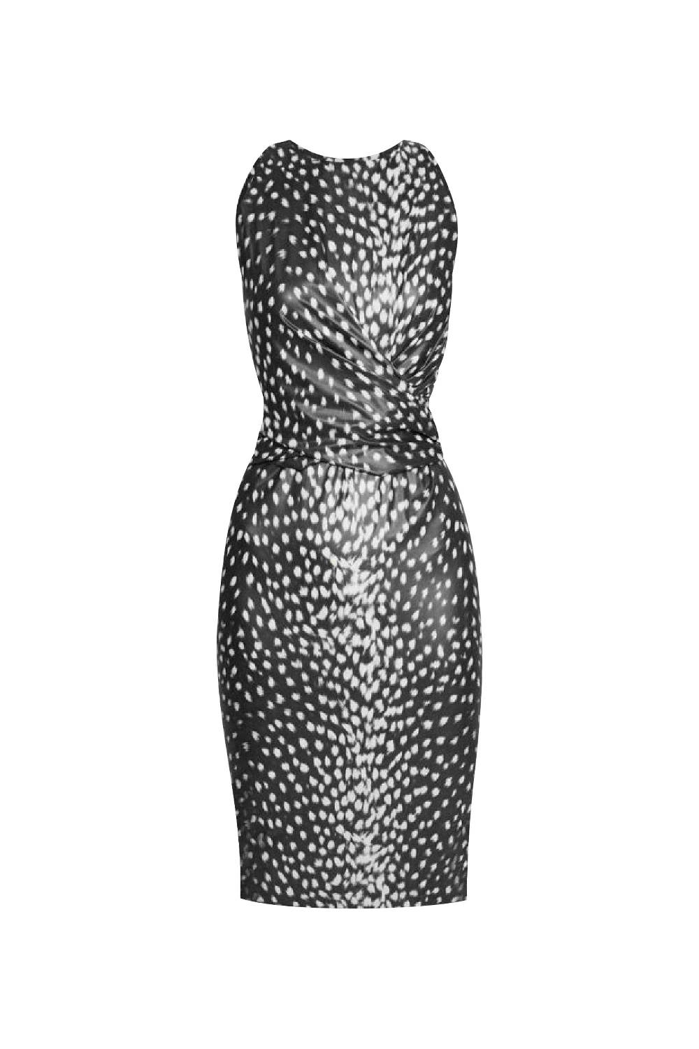 La Petite Robe Di Chiara Boni camilissima faux-leather printed dress Nuovo