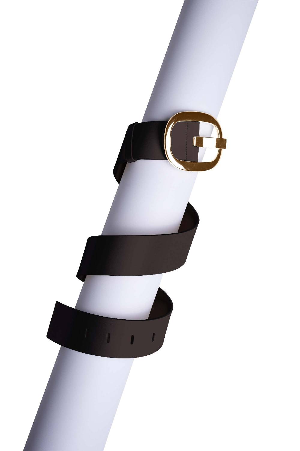 La Petite Robe Di Chiara Boni leather belt with metallic buckle Comprare a buon mercato