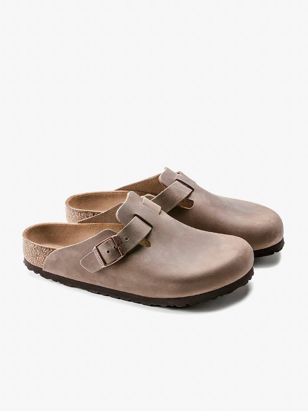 BIRKENSTOCK Ciabatte boston 960813 pelle marrone Vendita