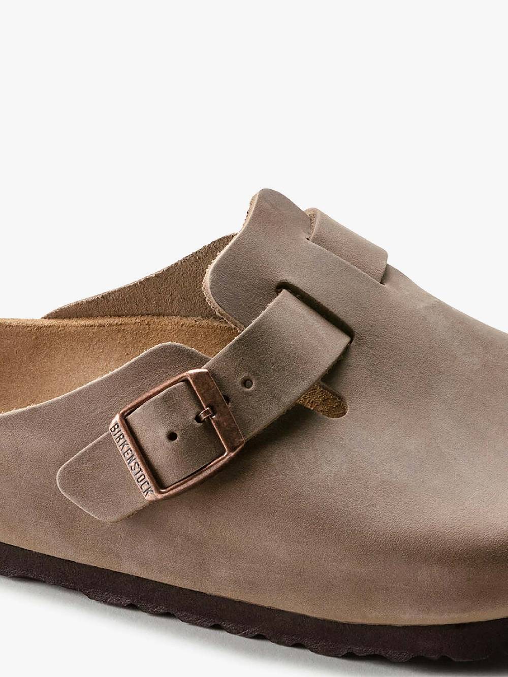BIRKENSTOCK Ciabatte boston 960813 pelle marrone Vendita