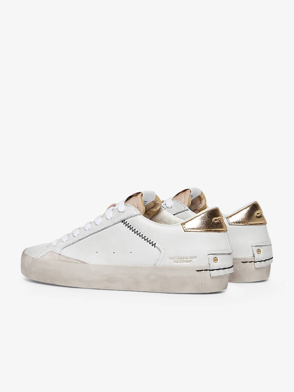 CRIME LONDON Sneakers Distressed 27006PP6 donna pelle bianco Nuova