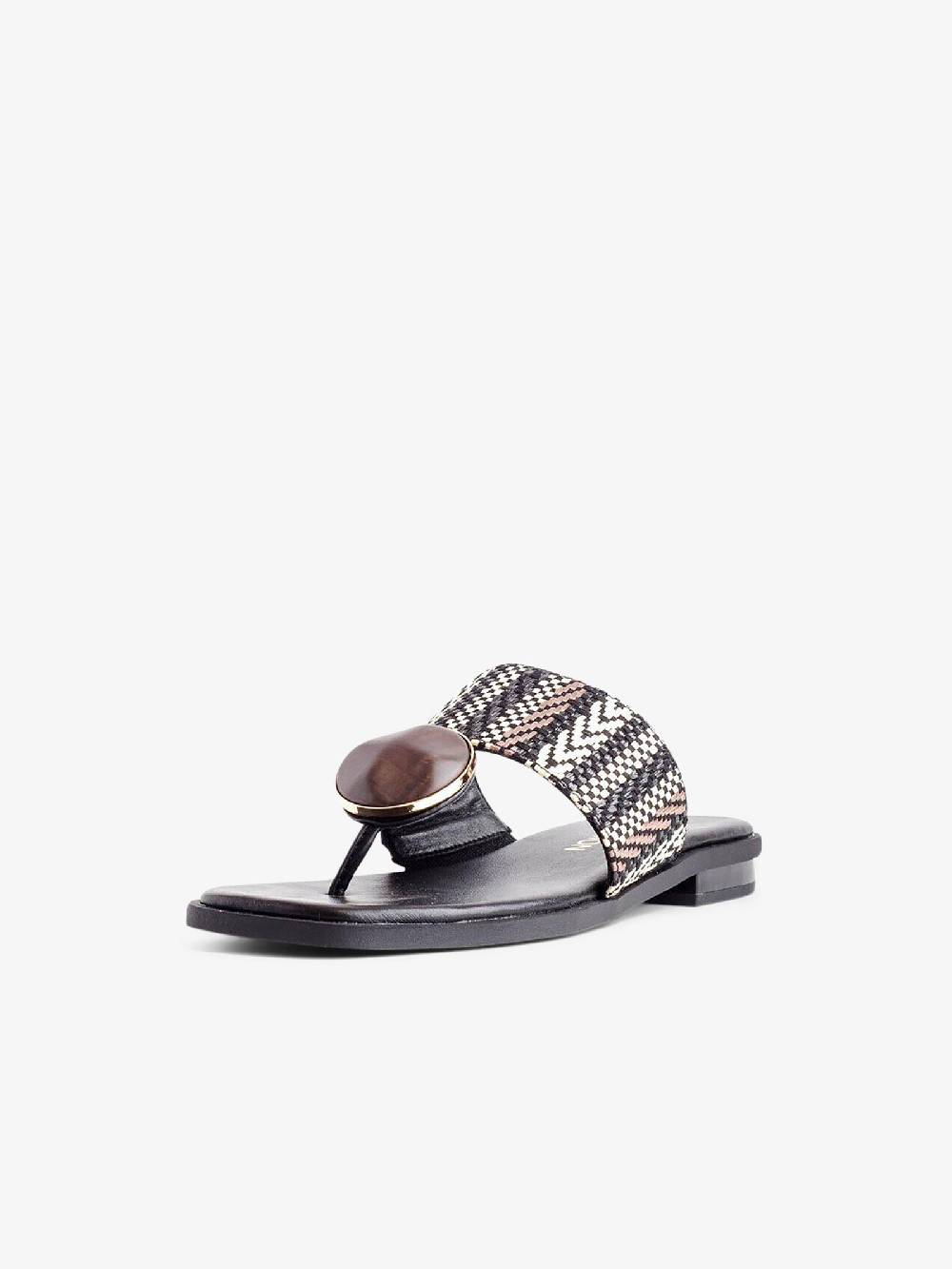 NOA HARMON Sandali bassi Margot 9226 donna rafia bianco In Linea