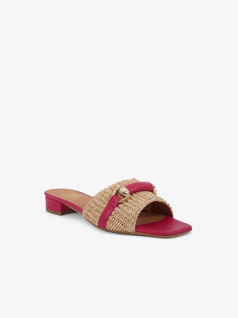 HESSY Sandali con tacco TACCO 10 720 donna rafia fucsia Qualità