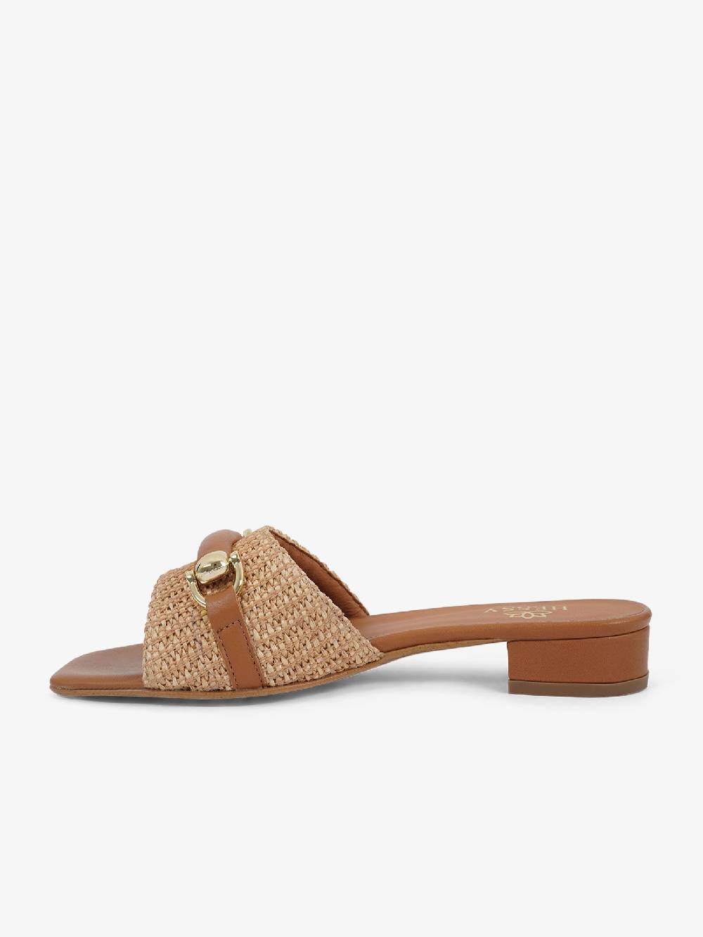 HESSY Sandali con tacco TACCO 10 720 donna rafia marrone Vendita