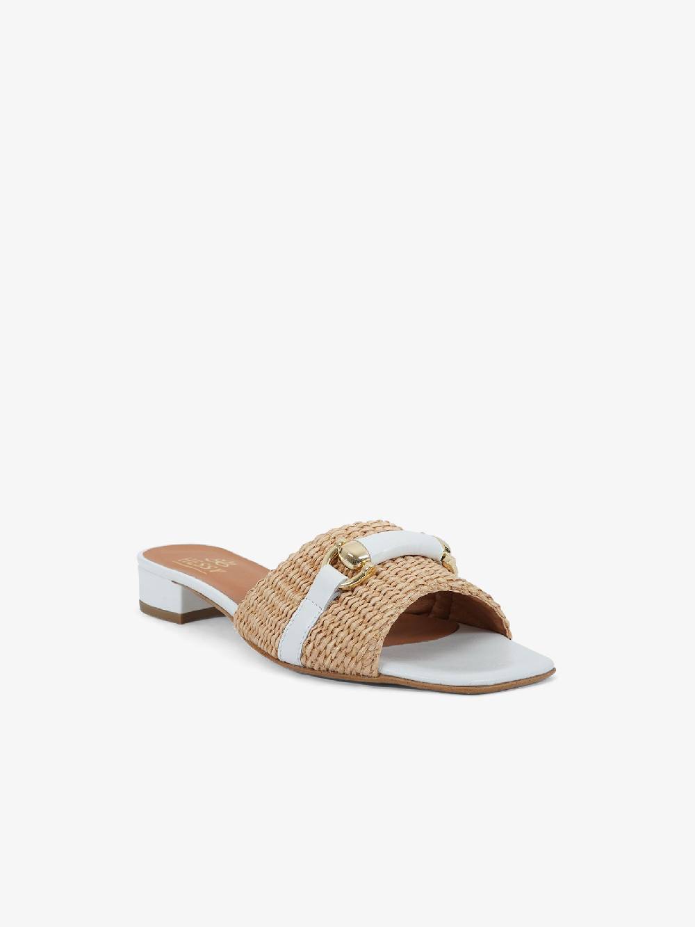 HESSY Sandali con tacco TACCO 10 720 donna rafia bianco Promozione