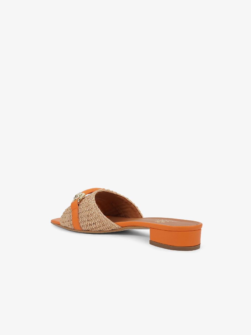 HESSY Sandali con tacco TACCO 10 720 donna rafia arancione Spedizione Gratuita