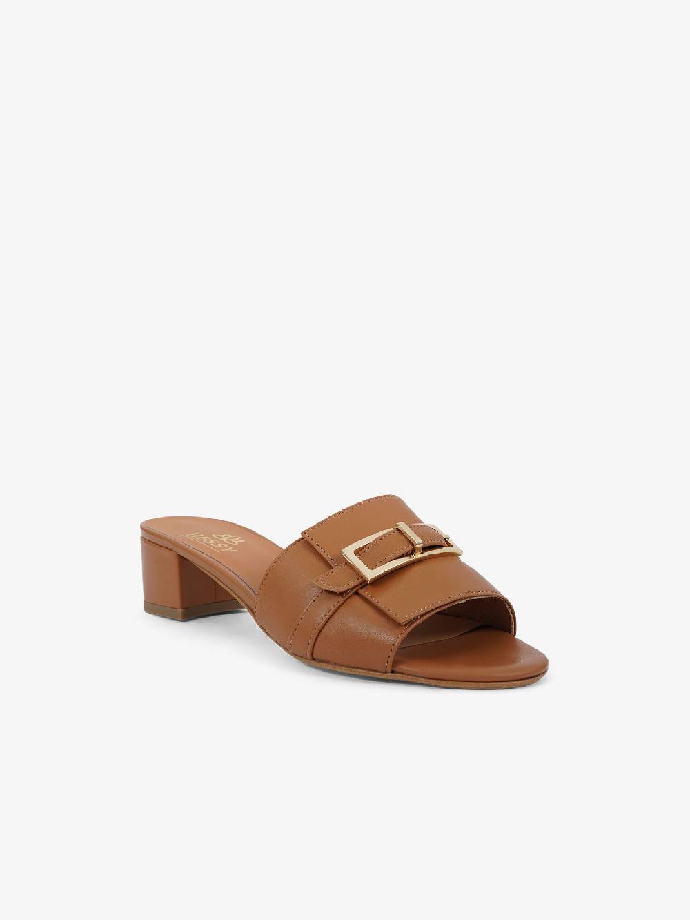 HESSY Sandali con tacco TACCO 20 5050 donna pelle marrone Soddisfazione Garantita