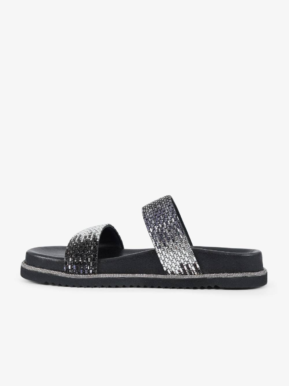CB FUSION Sandali bassi metallizzato con doppia fascia CBF.R224013 donna pelle grigio Saldi