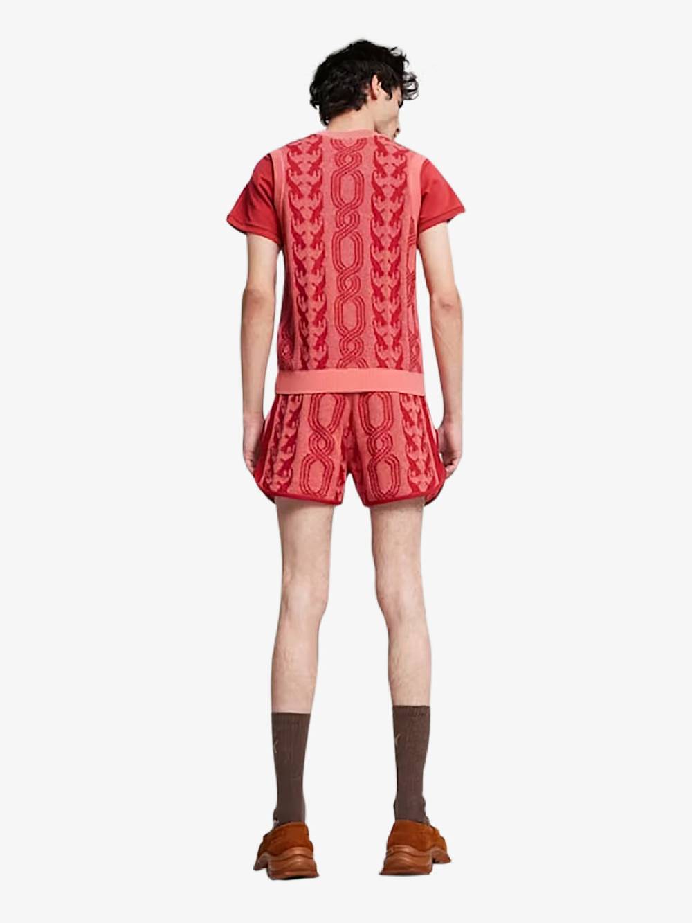 PUMA Bermuda PUMA x PALOMO T7 Shorts 625561_ cotone rosso Nuova