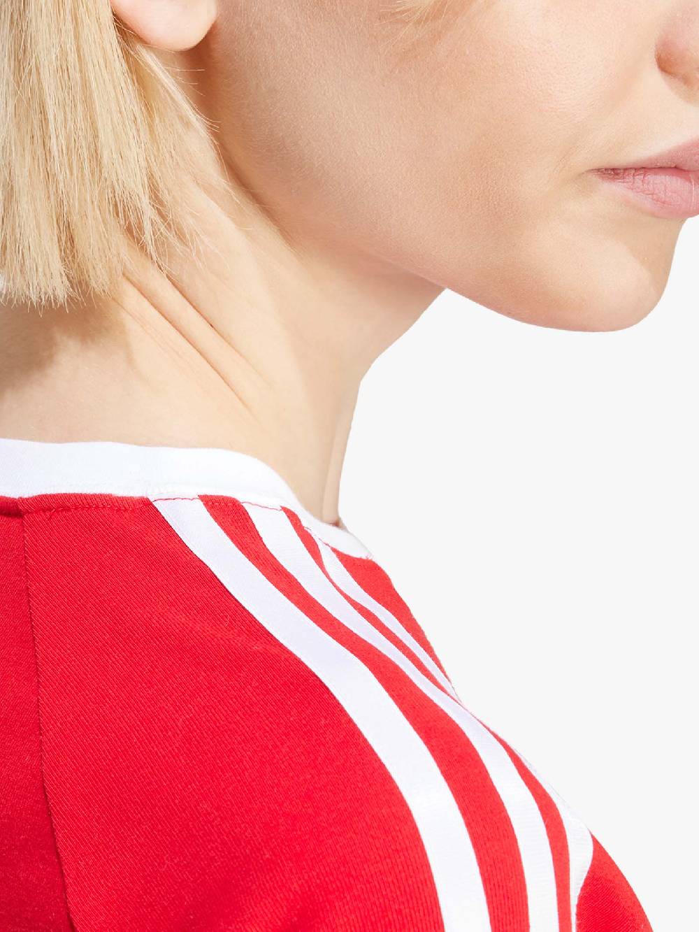 ADIDAS T-shirt 3-Stripes Baby IP0665 donna cotone rosso Promozione