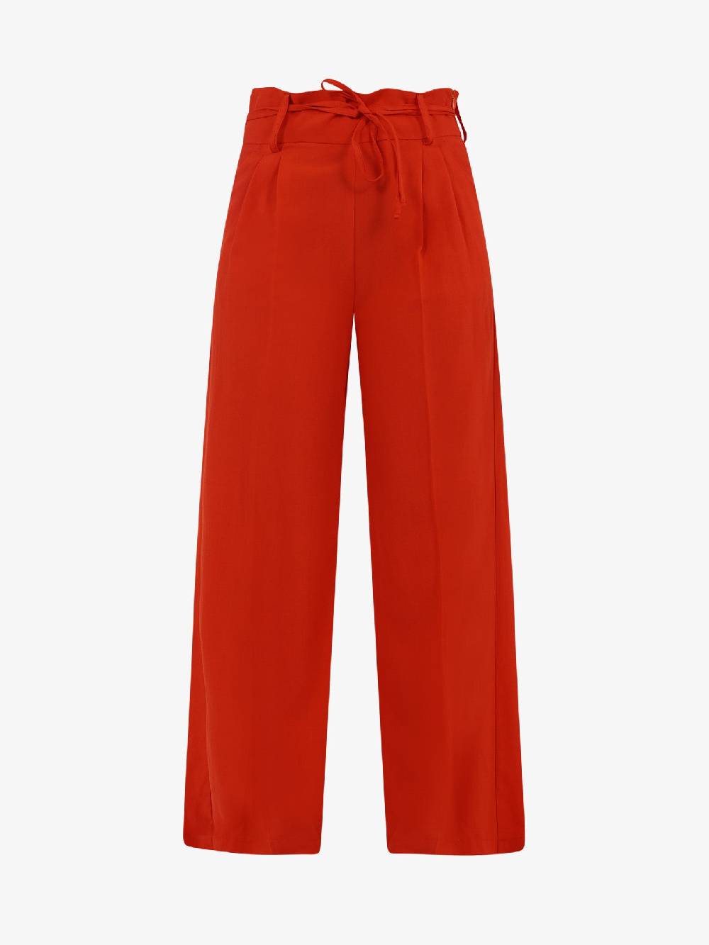 VICOLO Pantalone con coulisse e laccio TB1550 donna viscosa rosso Sottocosto