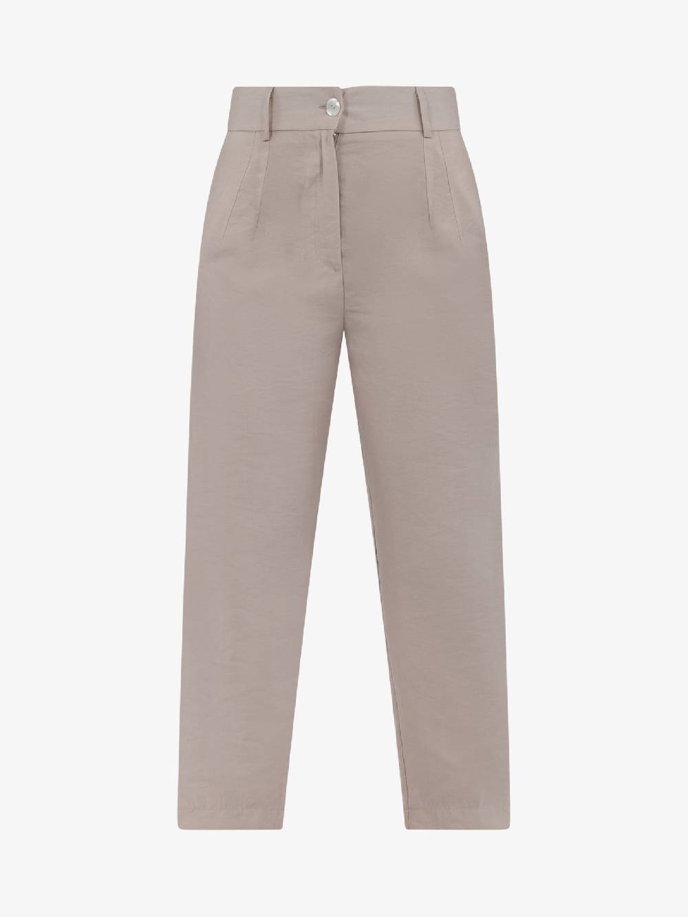 HAVE ONE Pantalone cropped con elastico PPA-L294 donna beige Novità