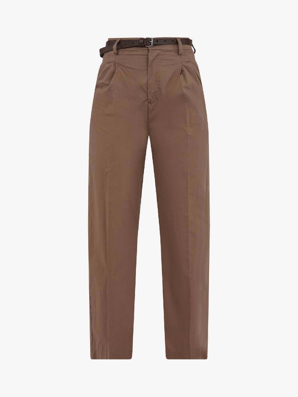 VICOLO Pantalone con pieghe TB2056 donna cotone marrone Presa