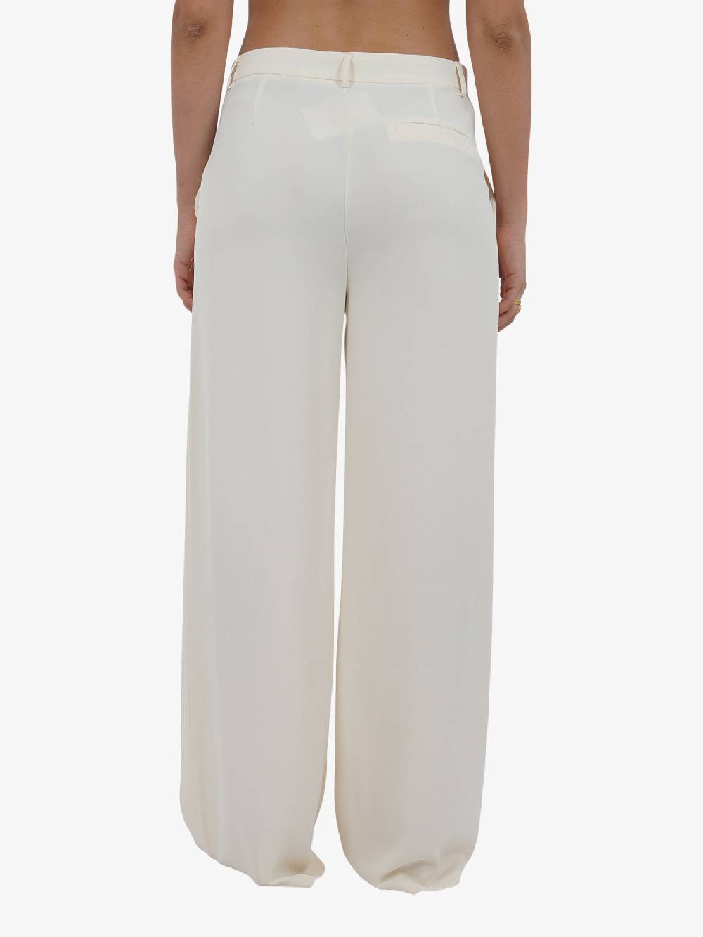 GLAMOROUS Pantalone a vita bassa GS0482 donna beige Sconto