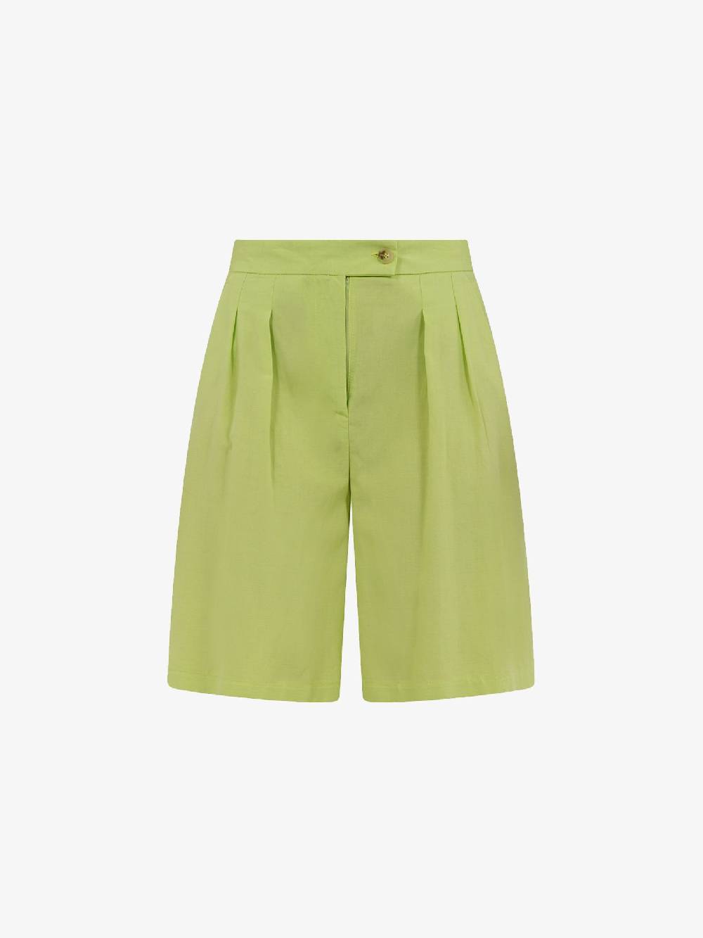 VICOLO Bermuda con pieghe TB1568 donna viscosa verde Economico