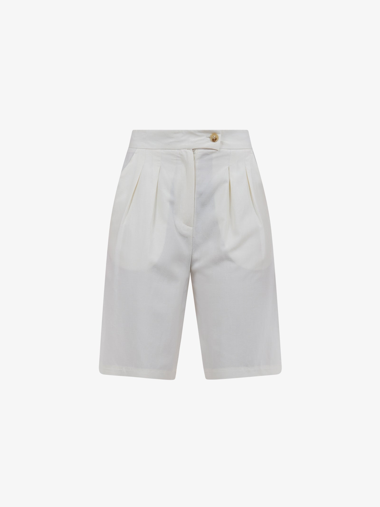 VICOLO Bermuda con pieghe TB1568 donna viscosa beige Outlet