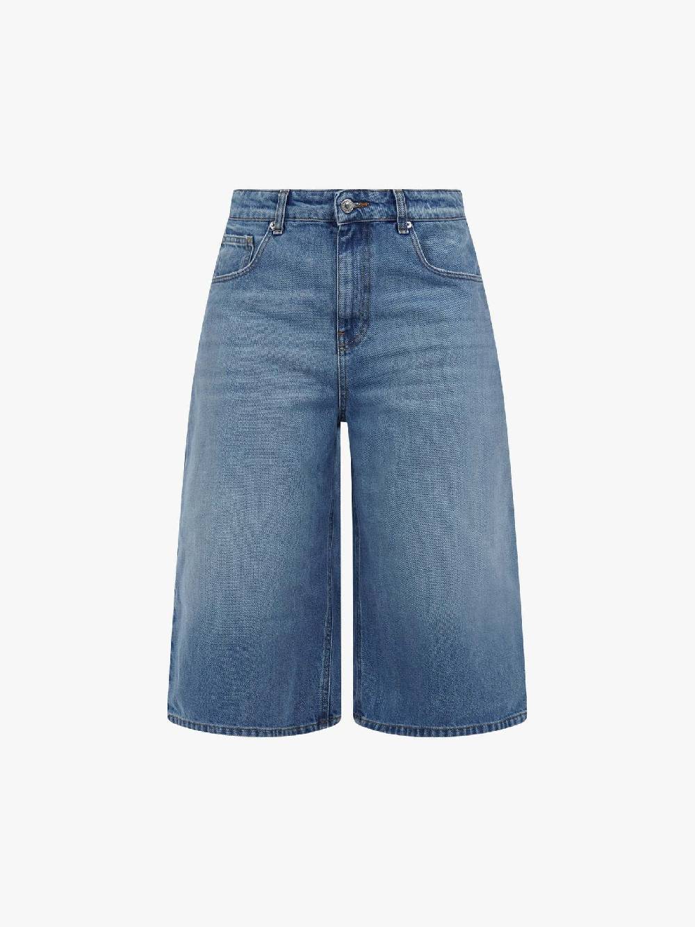 VICOLO Bermuda jeans lungo DB5340 donna cotone denim In Vendita