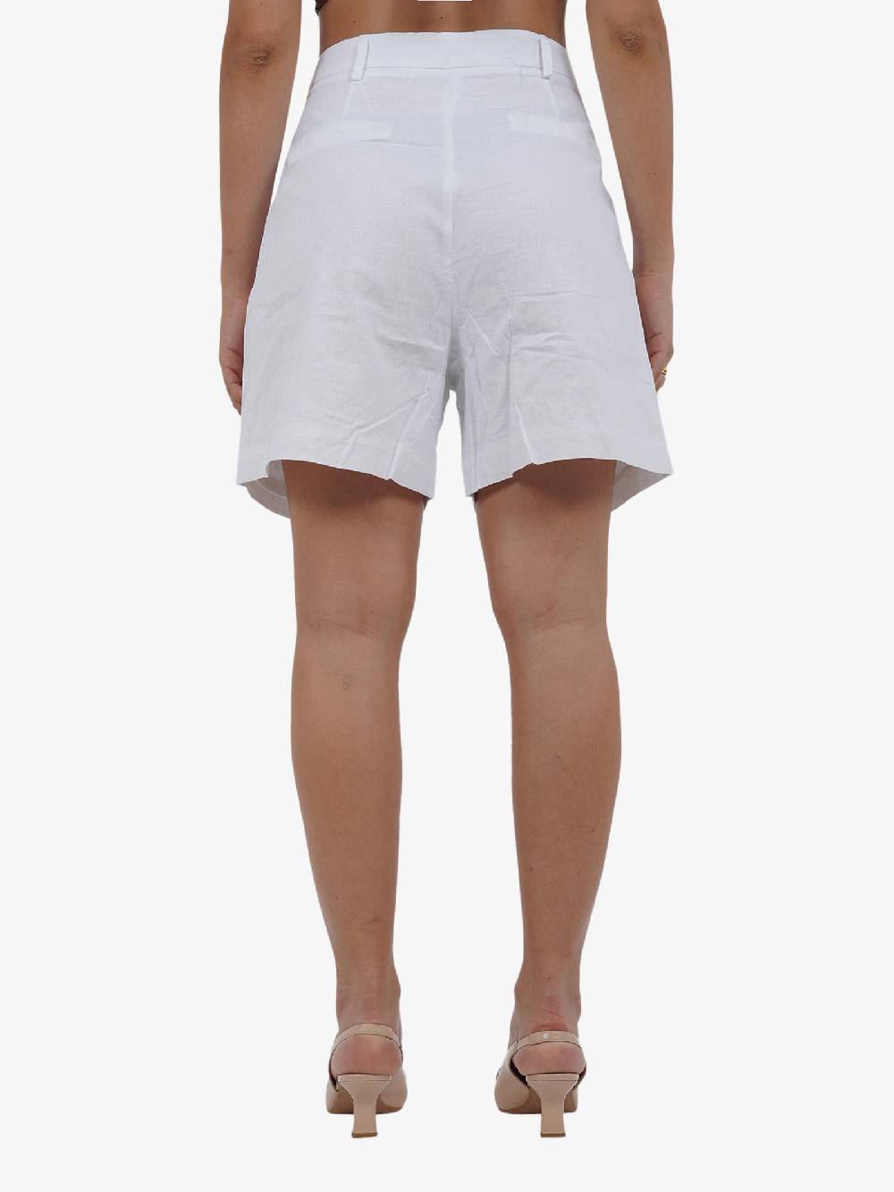 GLAMOROUS Shorts lunghezza media GS0795 donna cotone bianco Shopping Online