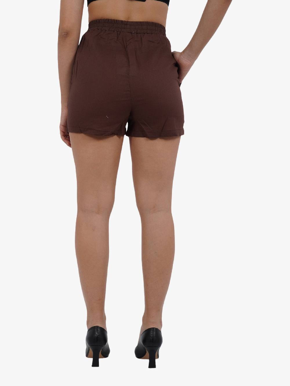 GLAMOROUS Shorts con elastico CK7508 donna cotone marrone Offerte