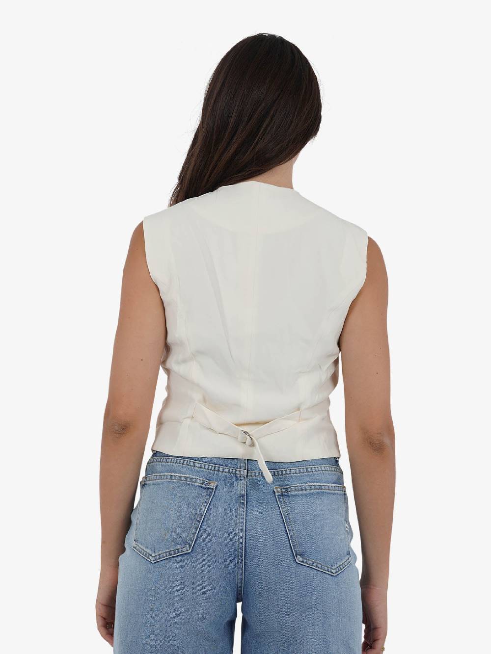 GLAMOROUS Top gilet GS0562 donna beige Moda