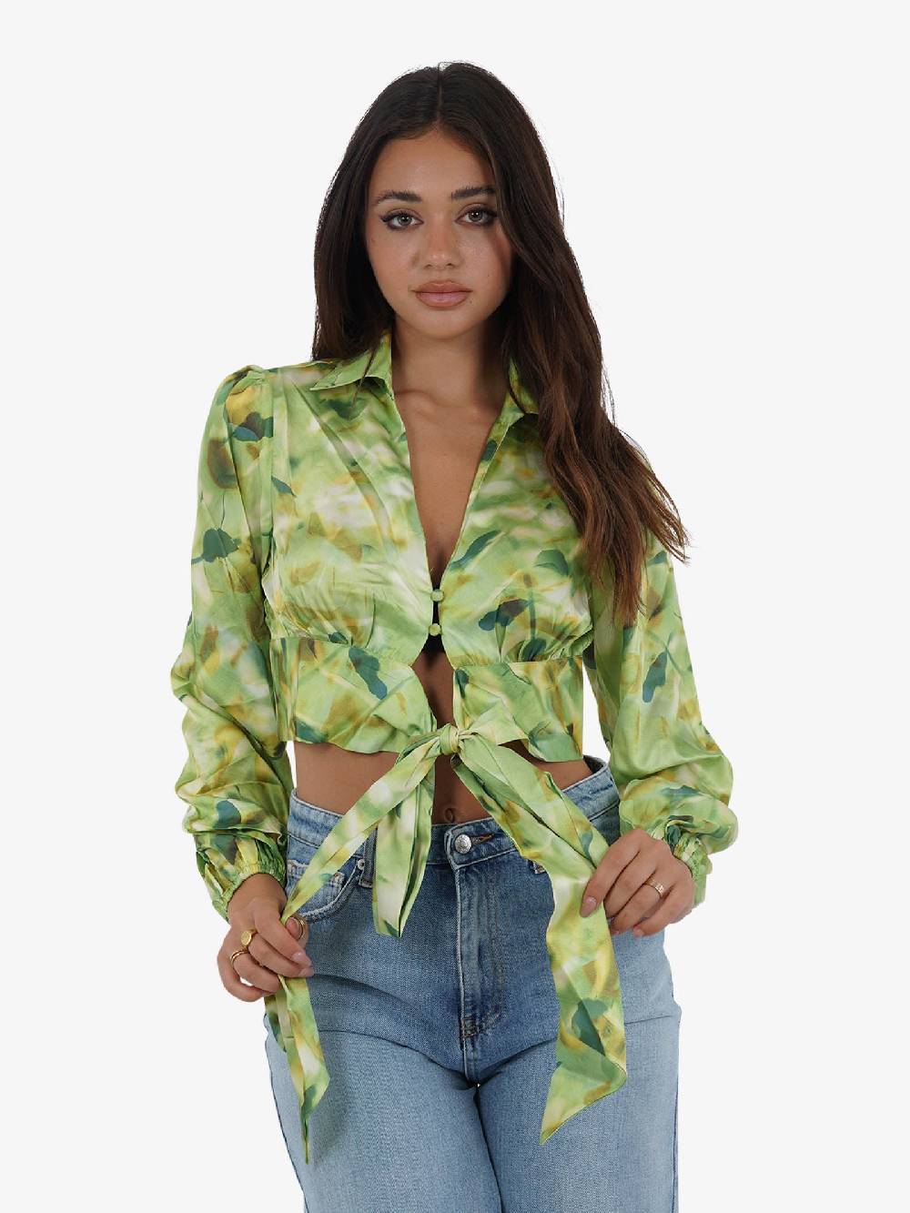 GLAMOROUS Top camicetta CK7537 donna verde 2025