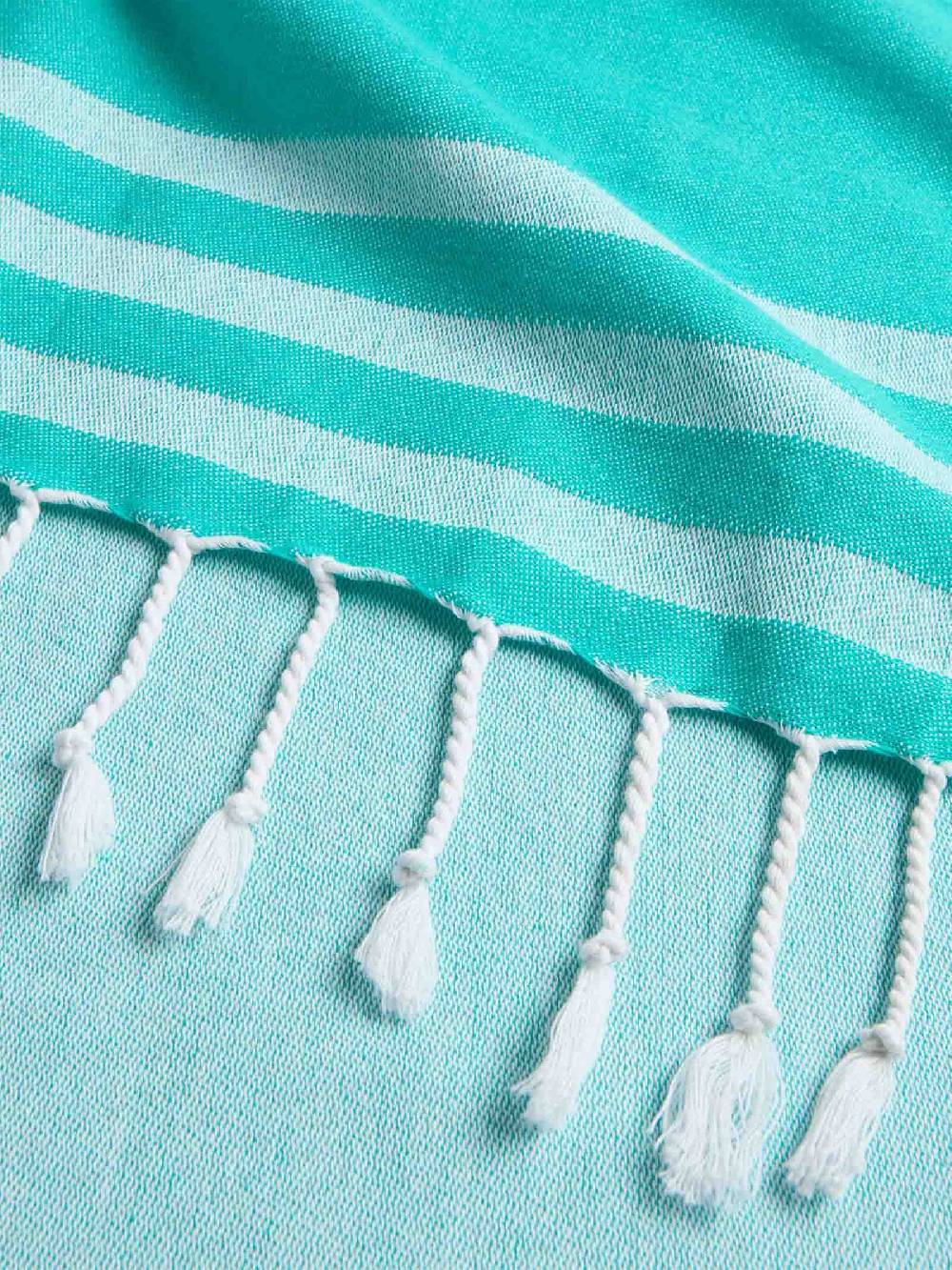 SUNDEK Telo da mare Key Fouta AM401ATC1000 cotone azzurro Italia