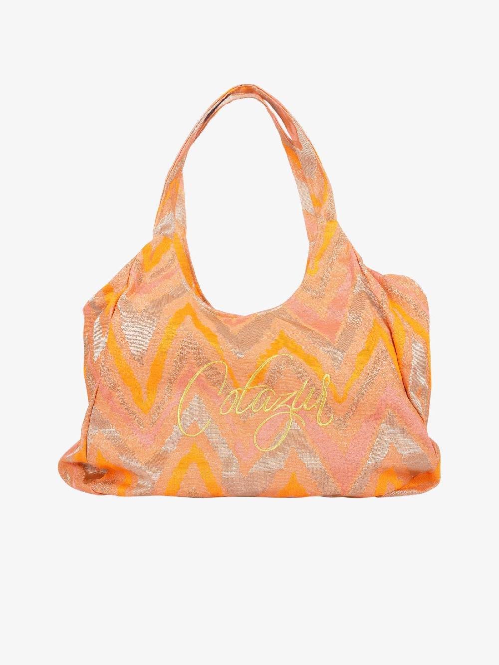 COTAZUR Borsa a mano Beach CTZA0819 donna viscosa arancione Nuovo