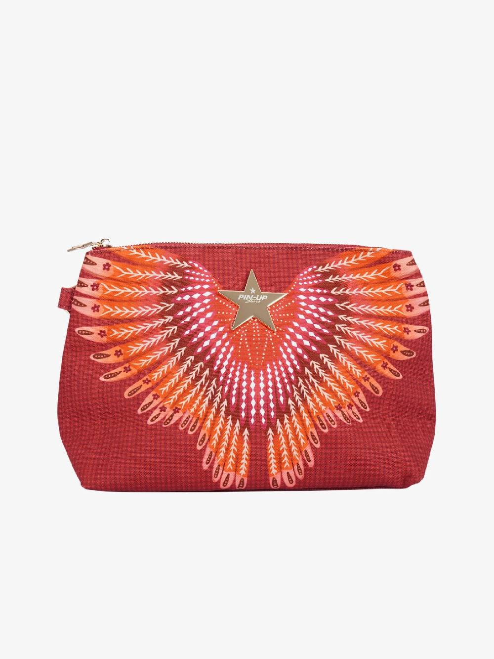 PIN UP Pochette stampa Wings PE003XB donna canvas marrone Promozione