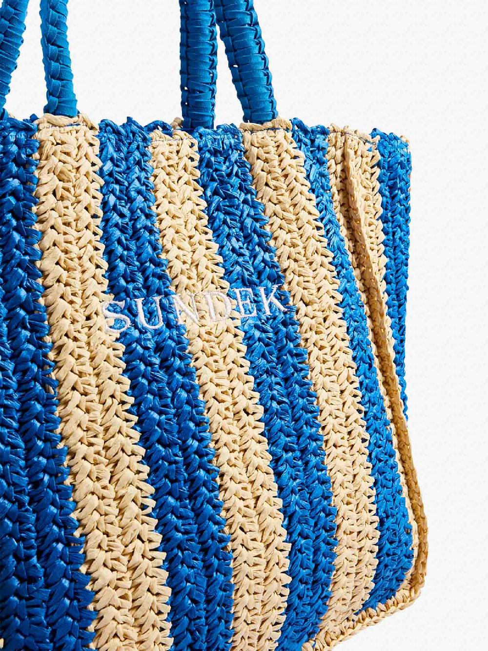 SUNDEK Borsa a mano CHOU STRAW AW741ABPA100 donna blu Negozio