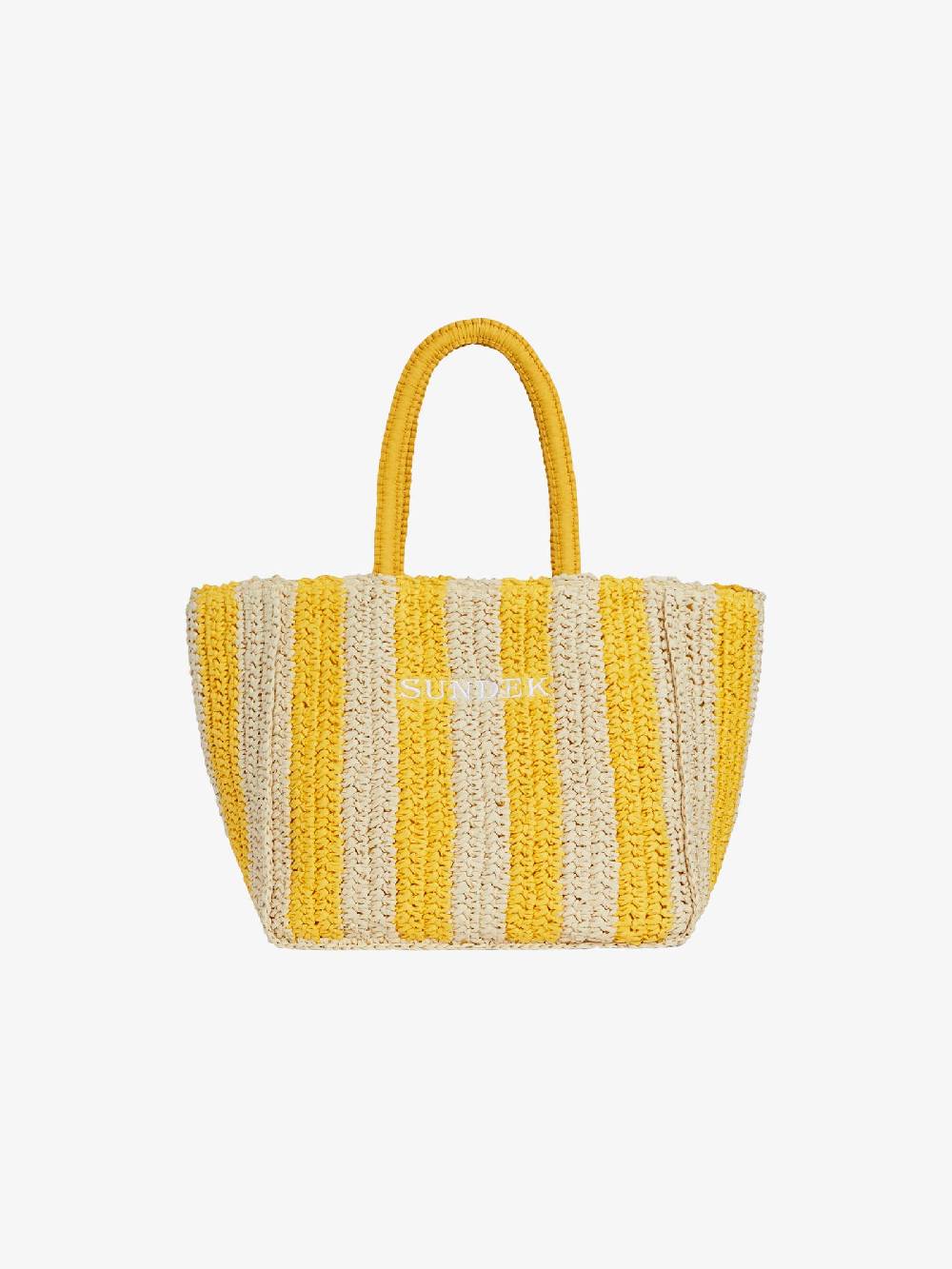 SUNDEK Borsa a mano CHOU STRAW AW741ABPA100 donna giallo In Saldo