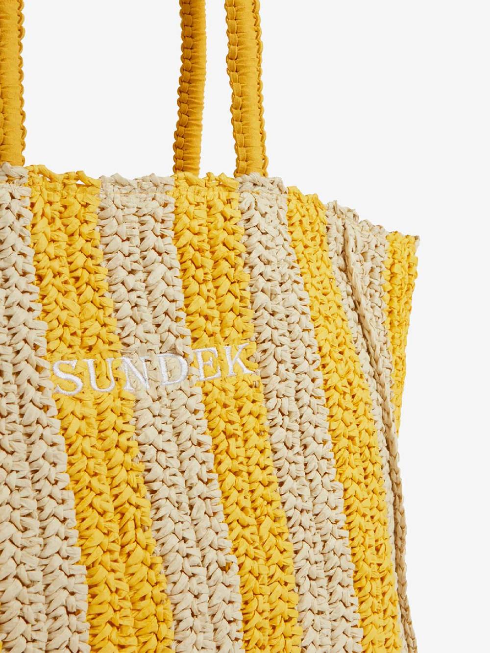 SUNDEK Borsa a mano CHOU STRAW AW741ABPA100 donna giallo In Saldo