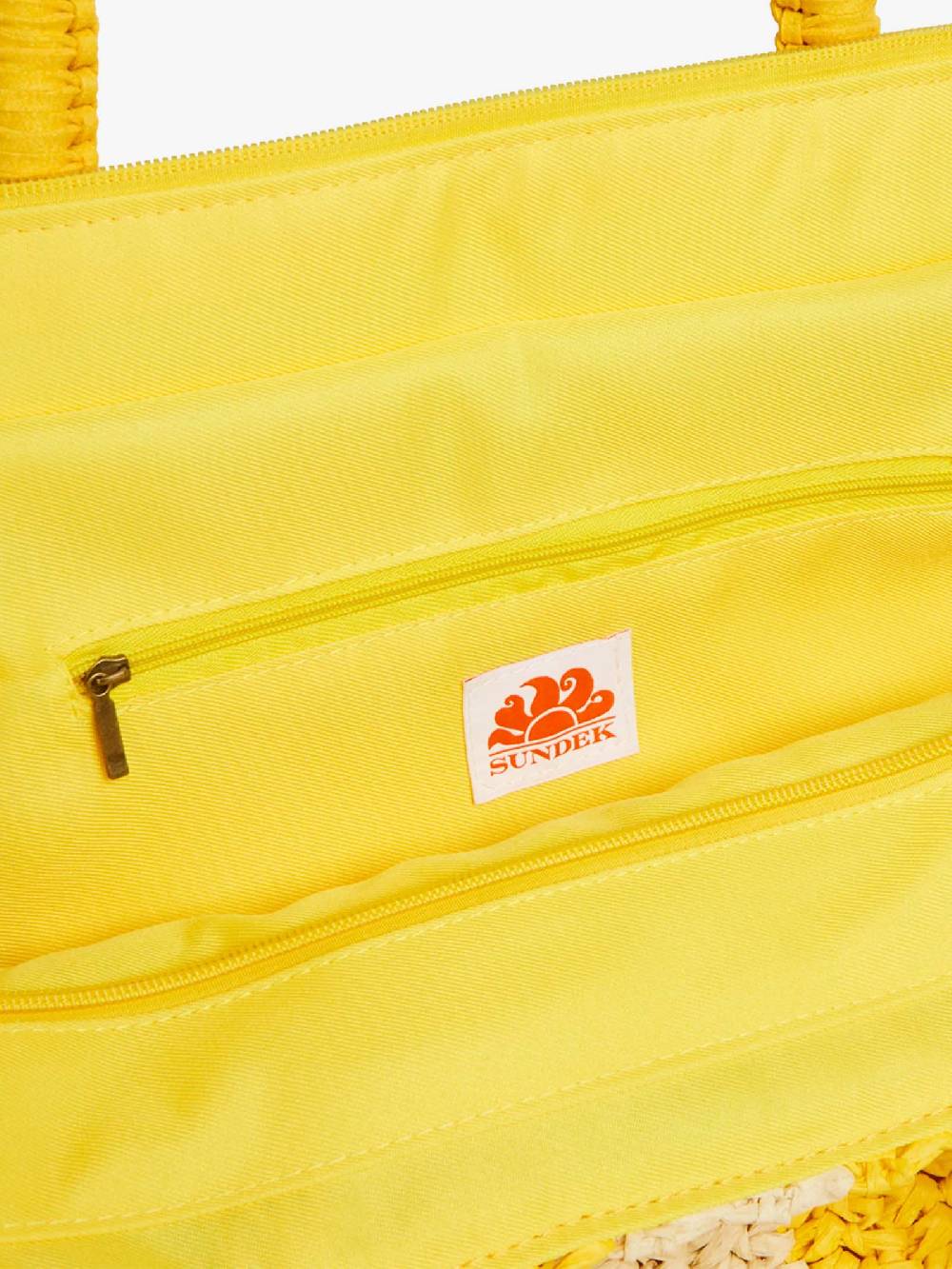 SUNDEK Borsa a mano CHOU STRAW AW741ABPA100 donna giallo In Saldo