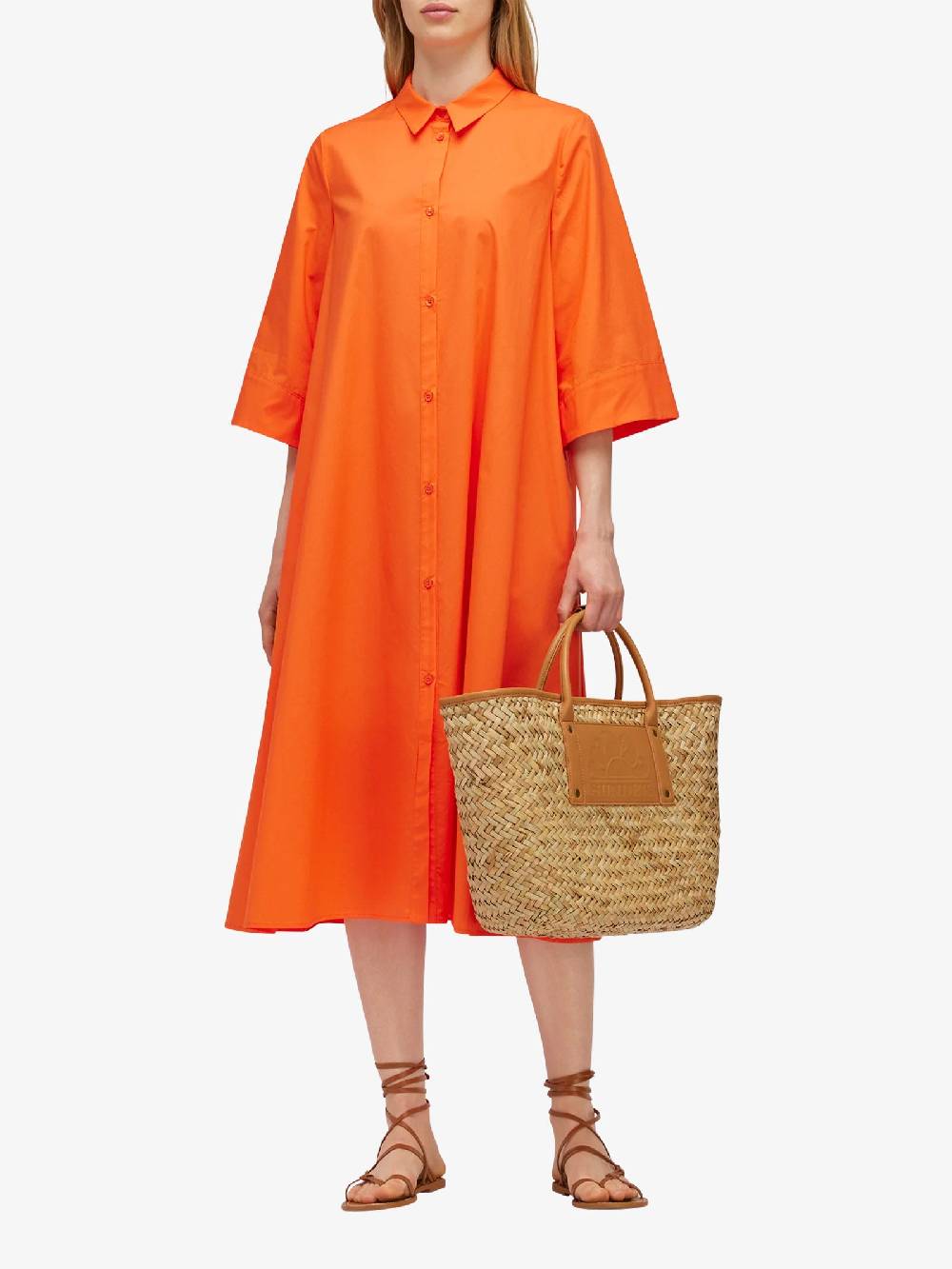SUNDEK Borsa a mano FRAN BIG TOTE AW631ABST100 donna ramié beige Nuova