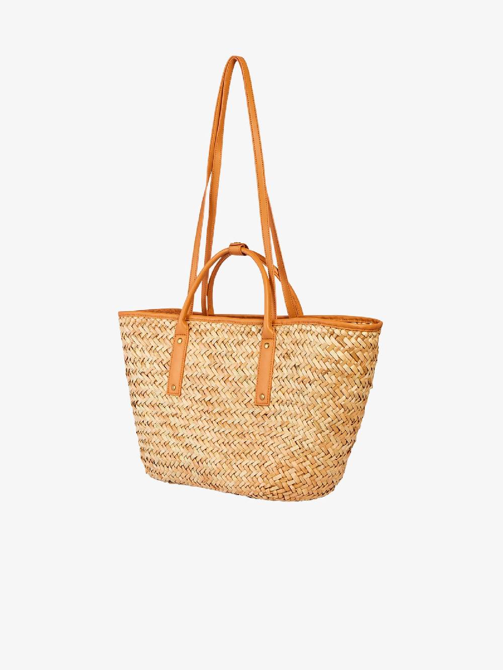 SUNDEK Borsa a mano FRAN BIG TOTE AW631ABST100 donna ramié beige Nuova