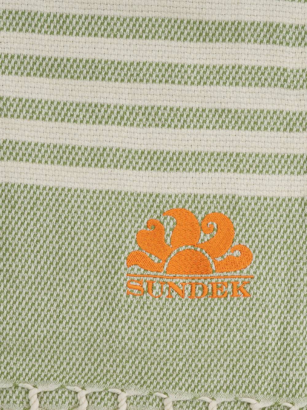 SUNDEK Telo da mare Jacquard Towel unisex verde/bicolore 2025
