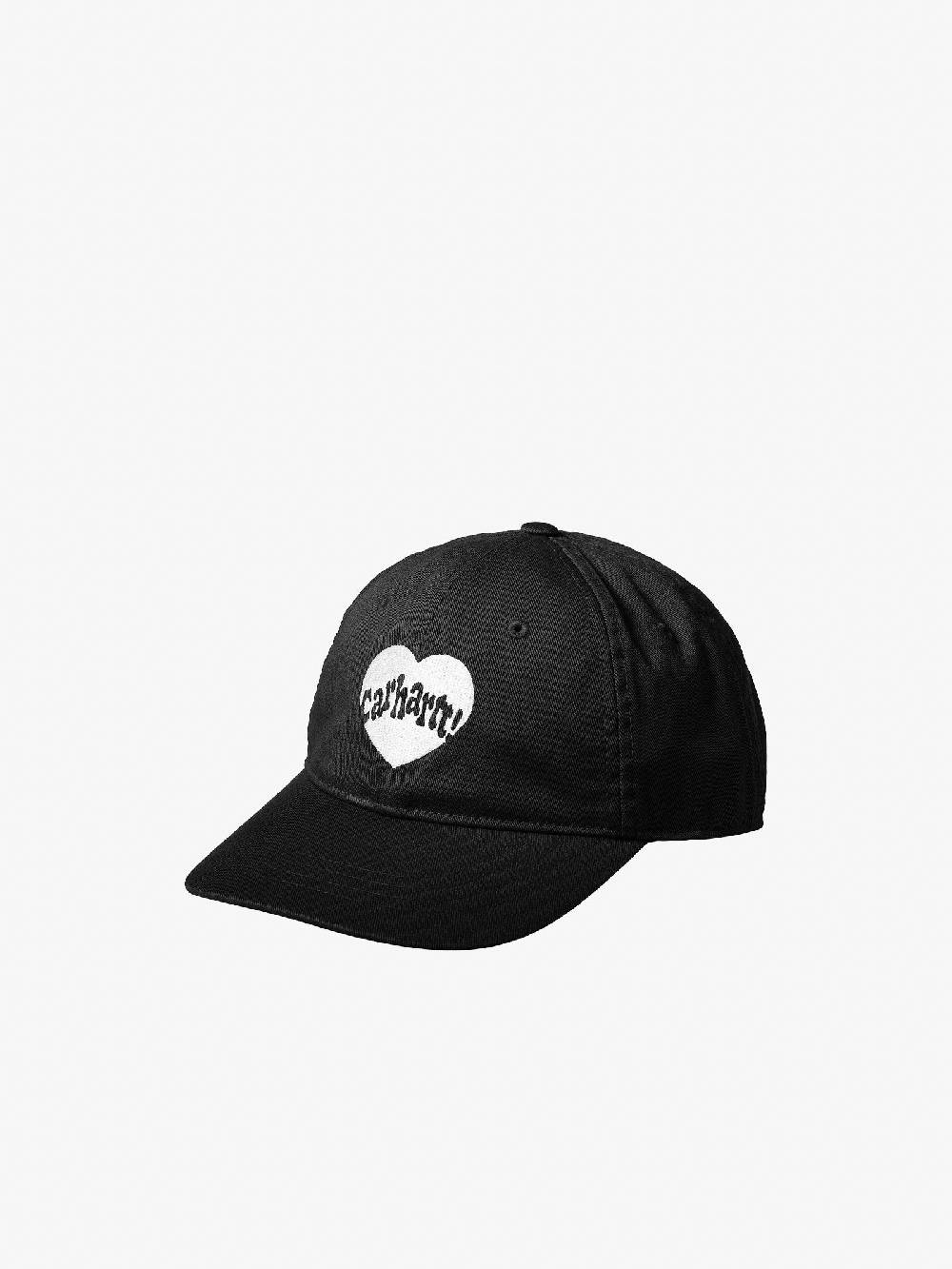 CARHARTT WIP Cappello Amour I033626_ uomo cotone nero Spedizione Gratuita