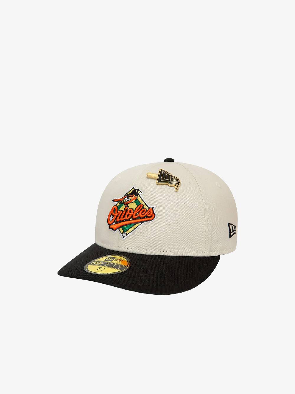 NEW ERA Cappello 59FIFTY Low Profile Baltimore Orioles MLB Pin 60503332 uomo cotone beige Fino al 50% di sconto