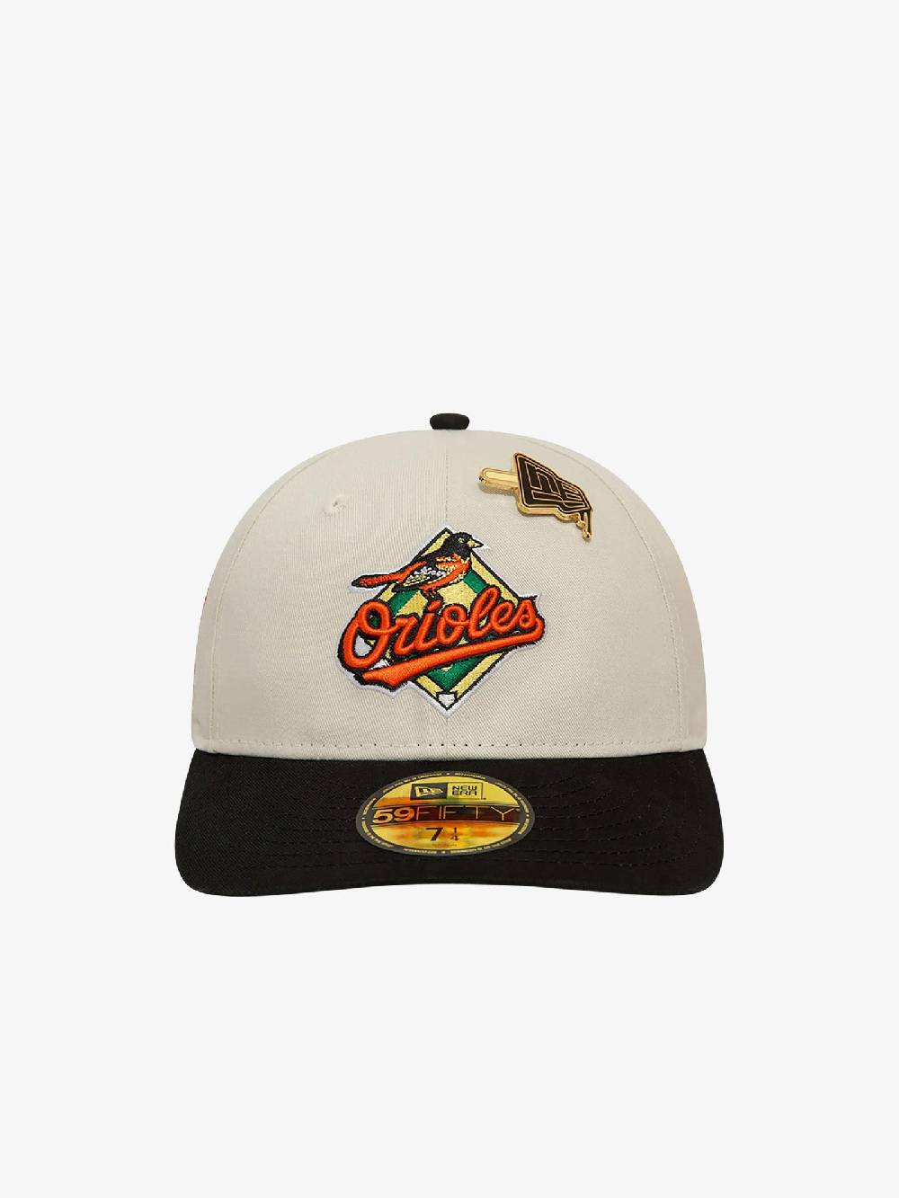 NEW ERA Cappello 59FIFTY Low Profile Baltimore Orioles MLB Pin 60503332 uomo cotone beige Fino al 50% di sconto