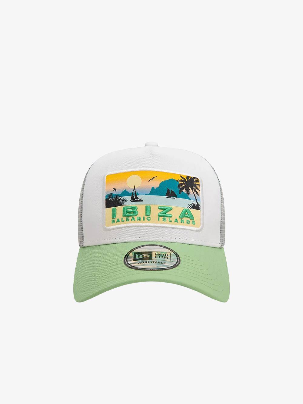 NEW ERA Cappello A-Frame Trucker New Era Summer Ibiza 60503542 cotone verde In vendita