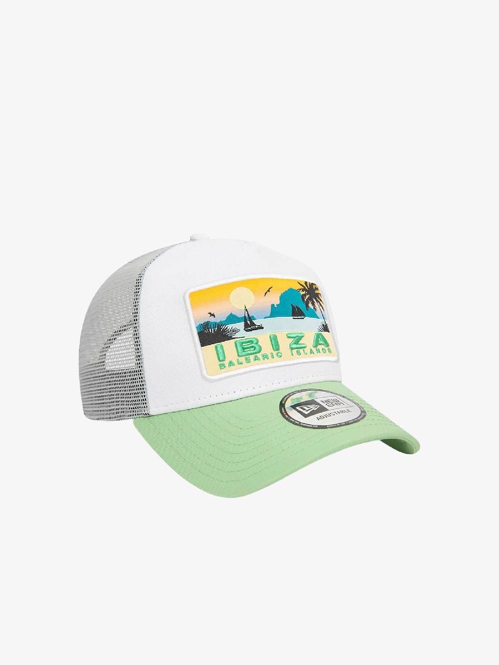 NEW ERA Cappello A-Frame Trucker New Era Summer Ibiza 60503542 cotone verde In vendita