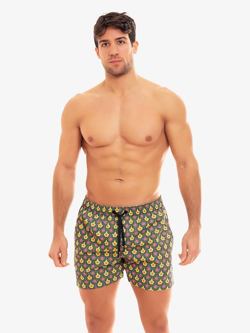MOVE BEACHWEAR Costume da bagno Boxer Saint Vincent con stampa SVN PRINT 24 uomo giallo Acquista Ora