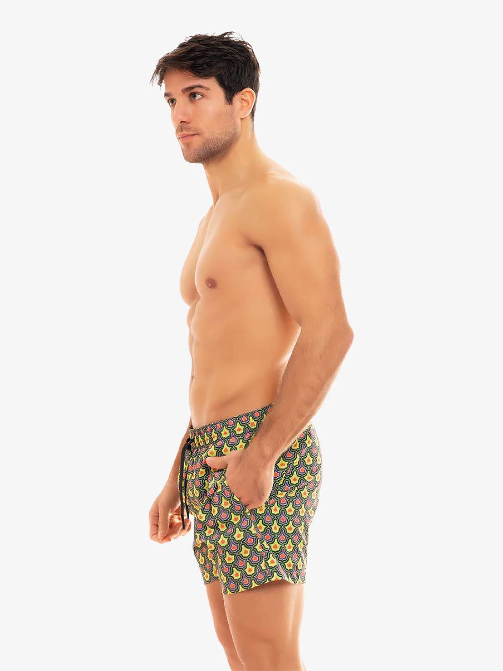 MOVE BEACHWEAR Costume da bagno Boxer Saint Vincent con stampa SVN PRINT 24 uomo giallo Acquista Ora